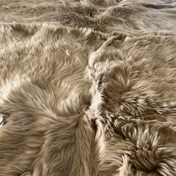 UGG Sheepskin Area Rug Quattro 4’ x 6’ Sand - Picture 8 of 9